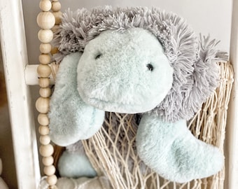 Sea Turtle Plush lovey - Ocean Nursery plush Decor - ClaraLoo