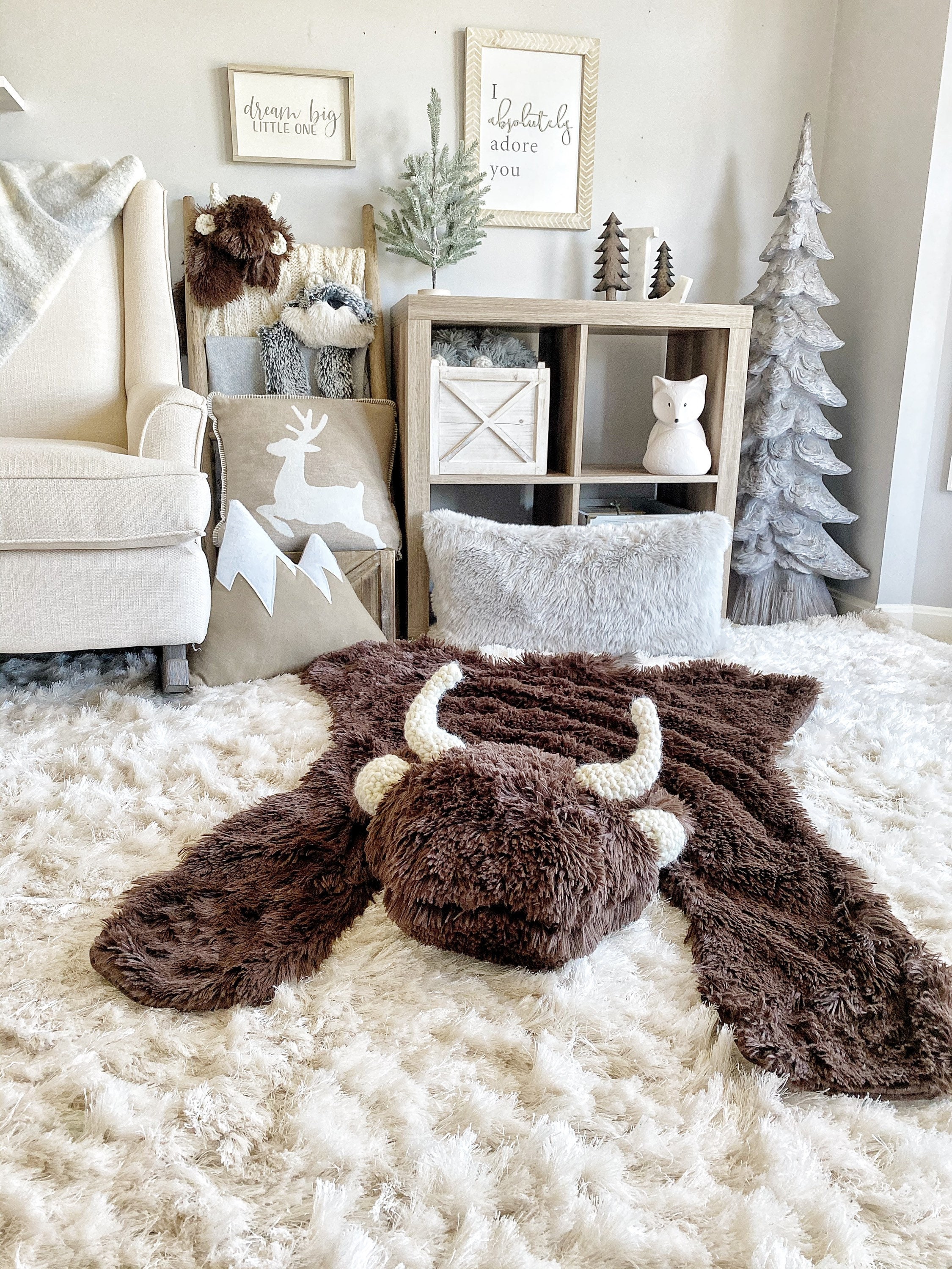 Regular Size Bison Rug Claraloo | Etsy