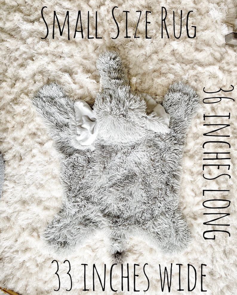 Nursery Elephant Rug small nursery rug by claraloo image 9