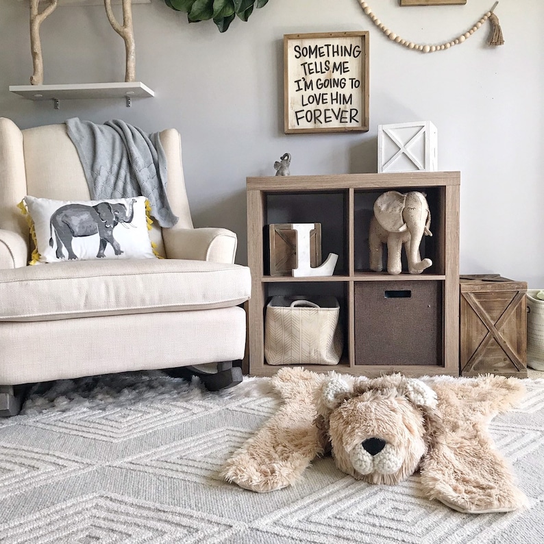 Small Size Lion Rug Safari Nursery Decor Animal Rug Etsy