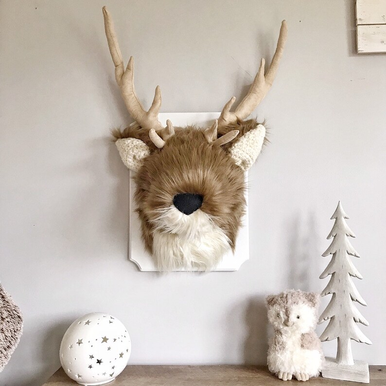 stuffed deer mount
