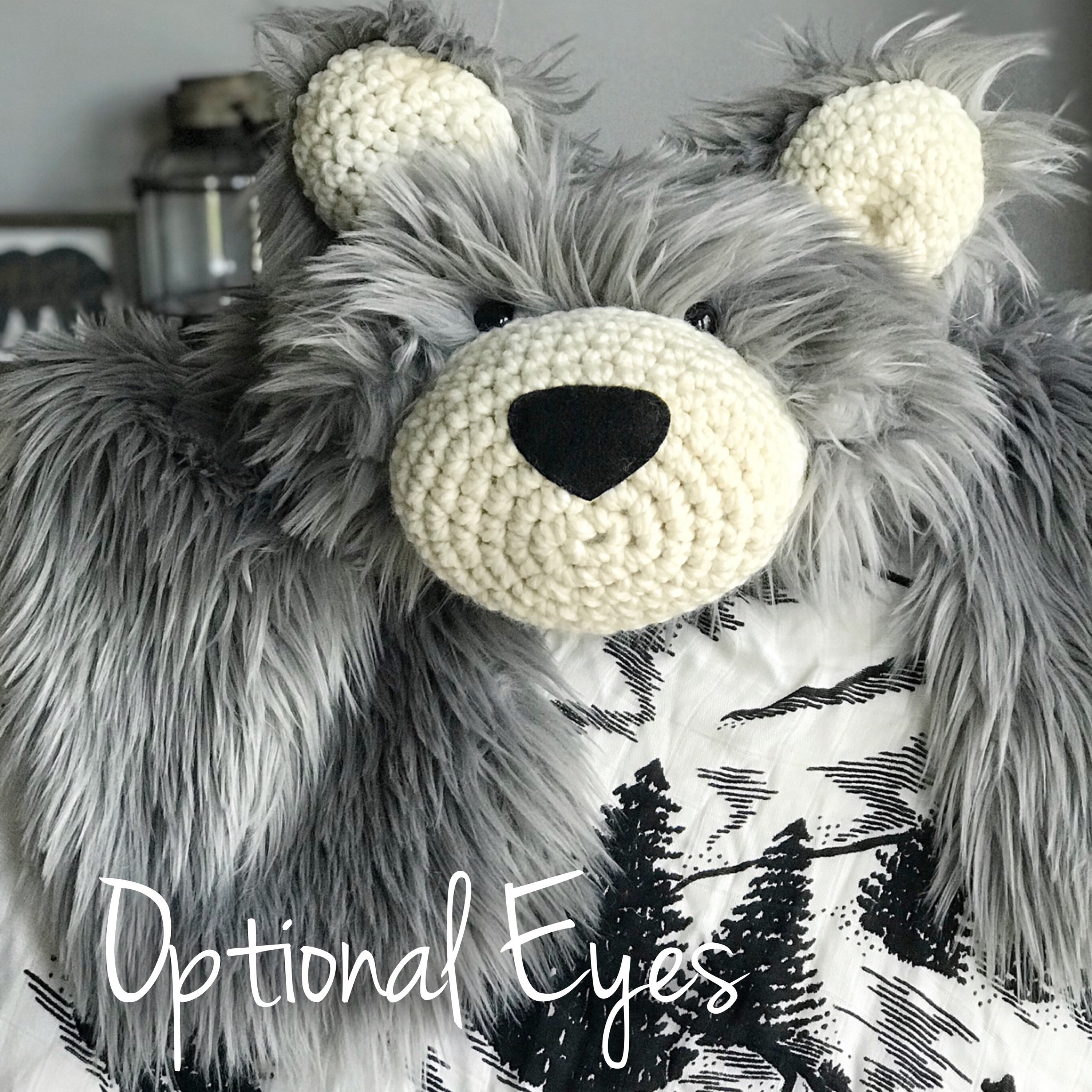 Nursery Rug Extra Large Grey Grizzly Bear Rug Claraloo - Etsy UK