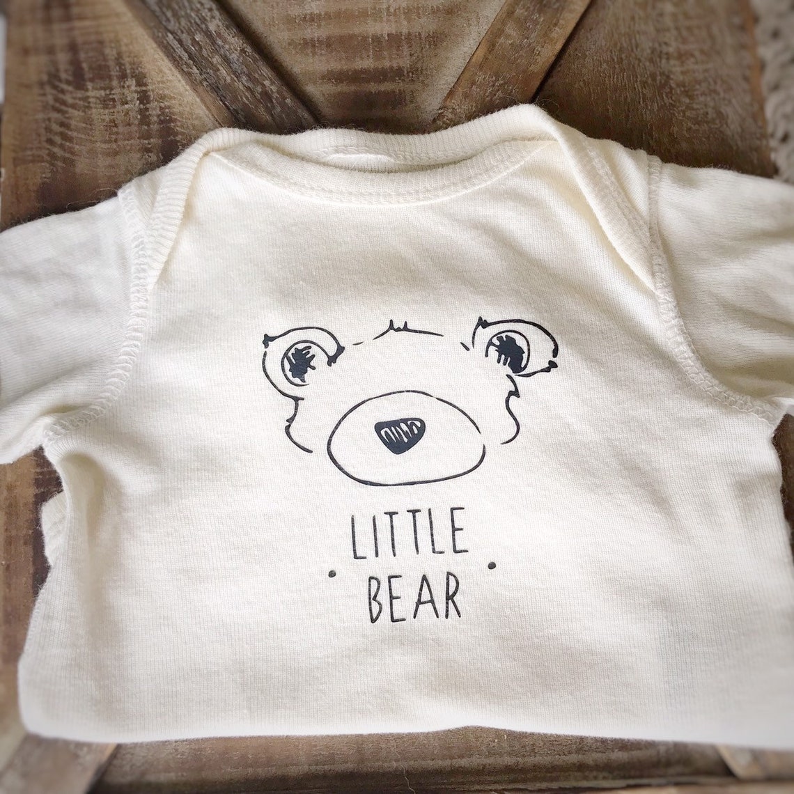 Baby Bear Outfit Little Bear Shirt Newborn Claraloo Bear Etsy