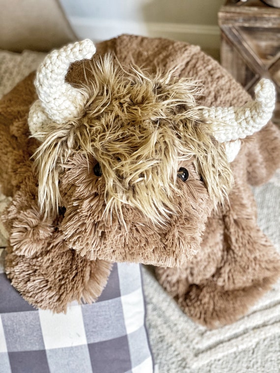 Baby highland cow on sale stuffed animal