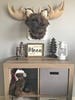 Moose head Wall Mount, Moose Nursery decor Woodland Nusery, Moose head stuffed, Mountain Nursery 