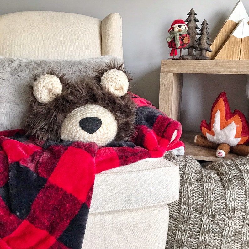 Bear Pillow Woodland Decor Pillow Decorative Nursery Pillow Etsy UK