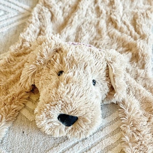 Plush Dog Rug Golden retriever puppy rug for Kid room Puppy Nursery image 4