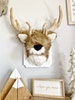 Plush Deer Wall Decor - Faux Taxidermy Woodland Nursery By ClaraLoo Creations 