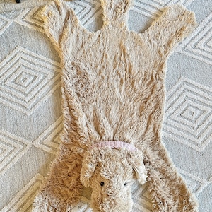 Plush Dog Rug Golden retriever puppy rug for Kid room Puppy Nursery image 5