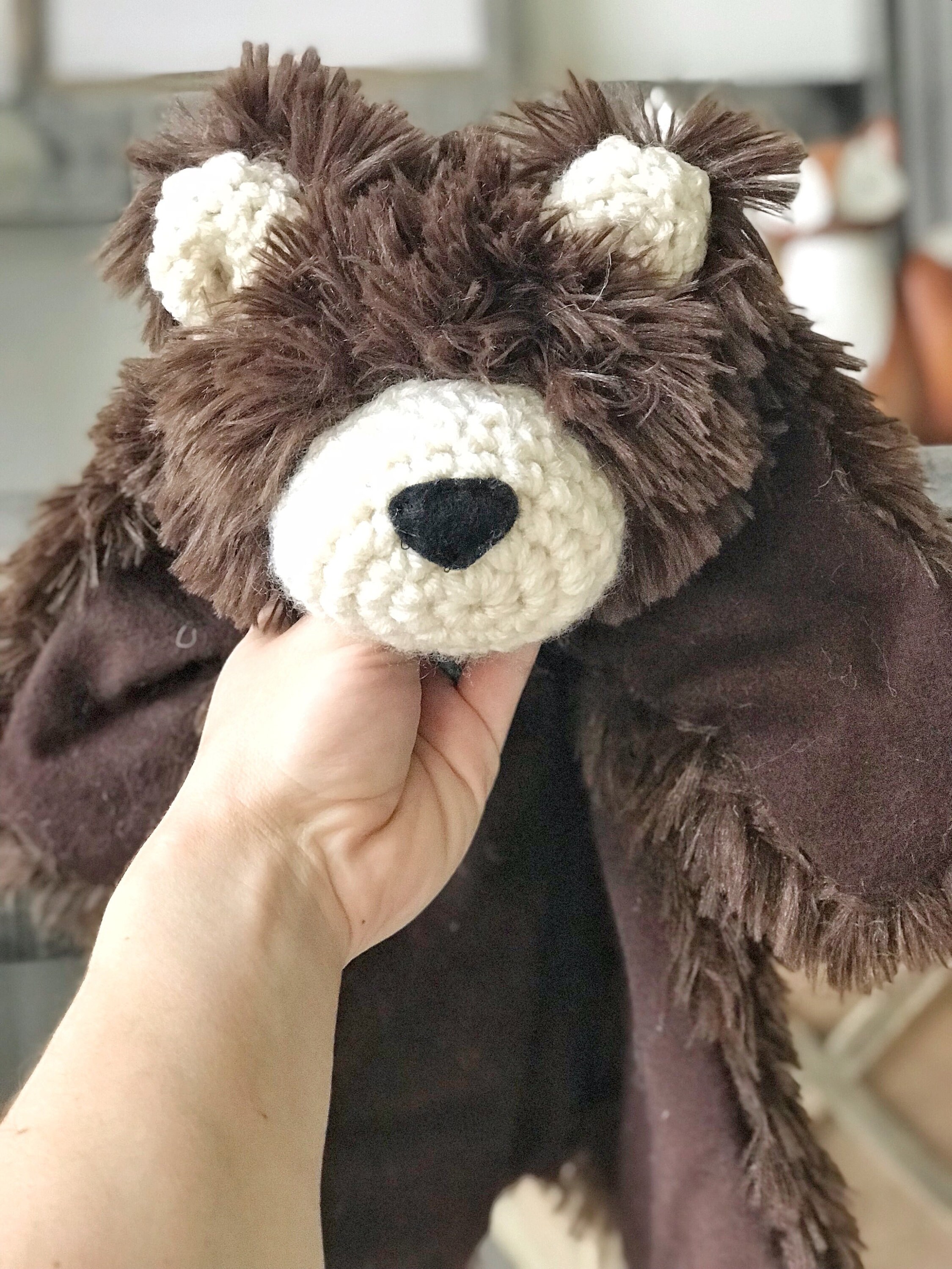 plush bear rug