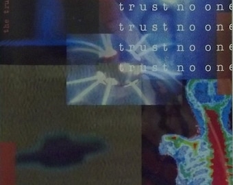 THE X-FILES POSTER ~ TRUST NO ONE COLLAGE 23x35 TV Agent UFO Want To Believe