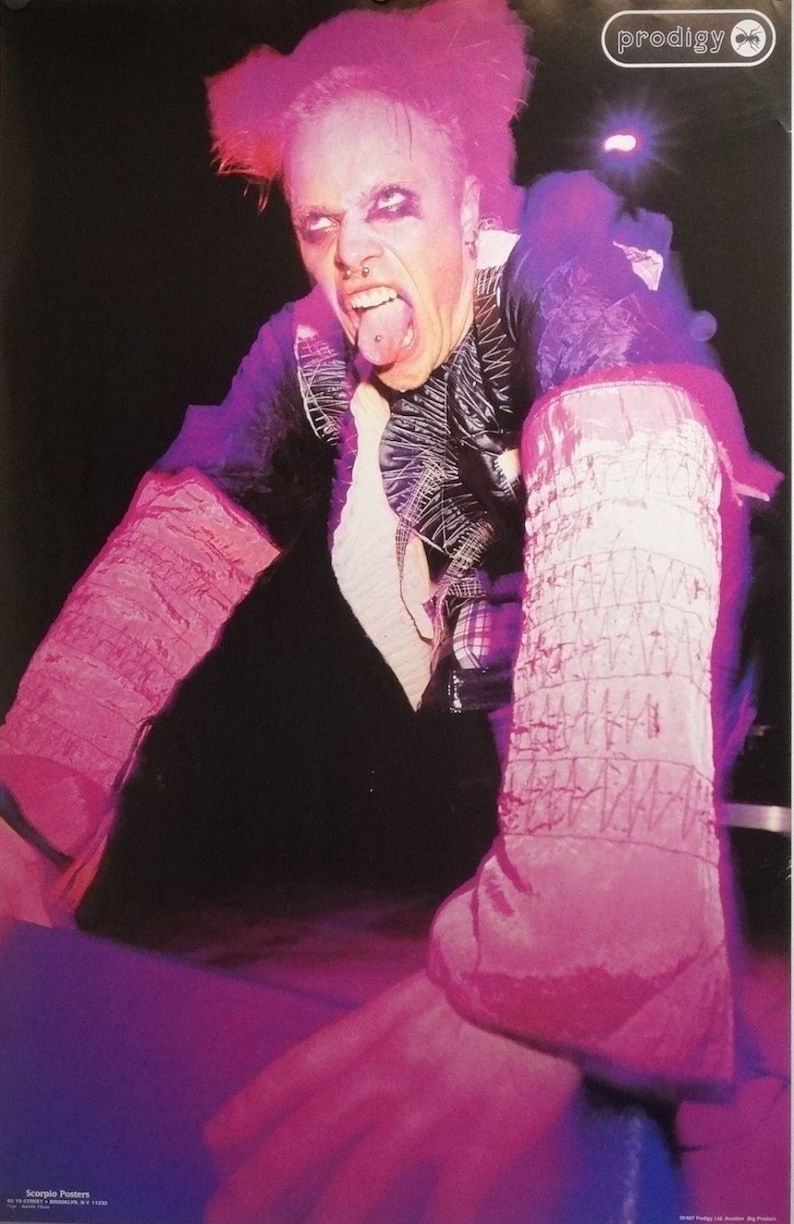 Prodigy 23x35 Keith Flint Solo Poster 1997 Firestarter Etsy
