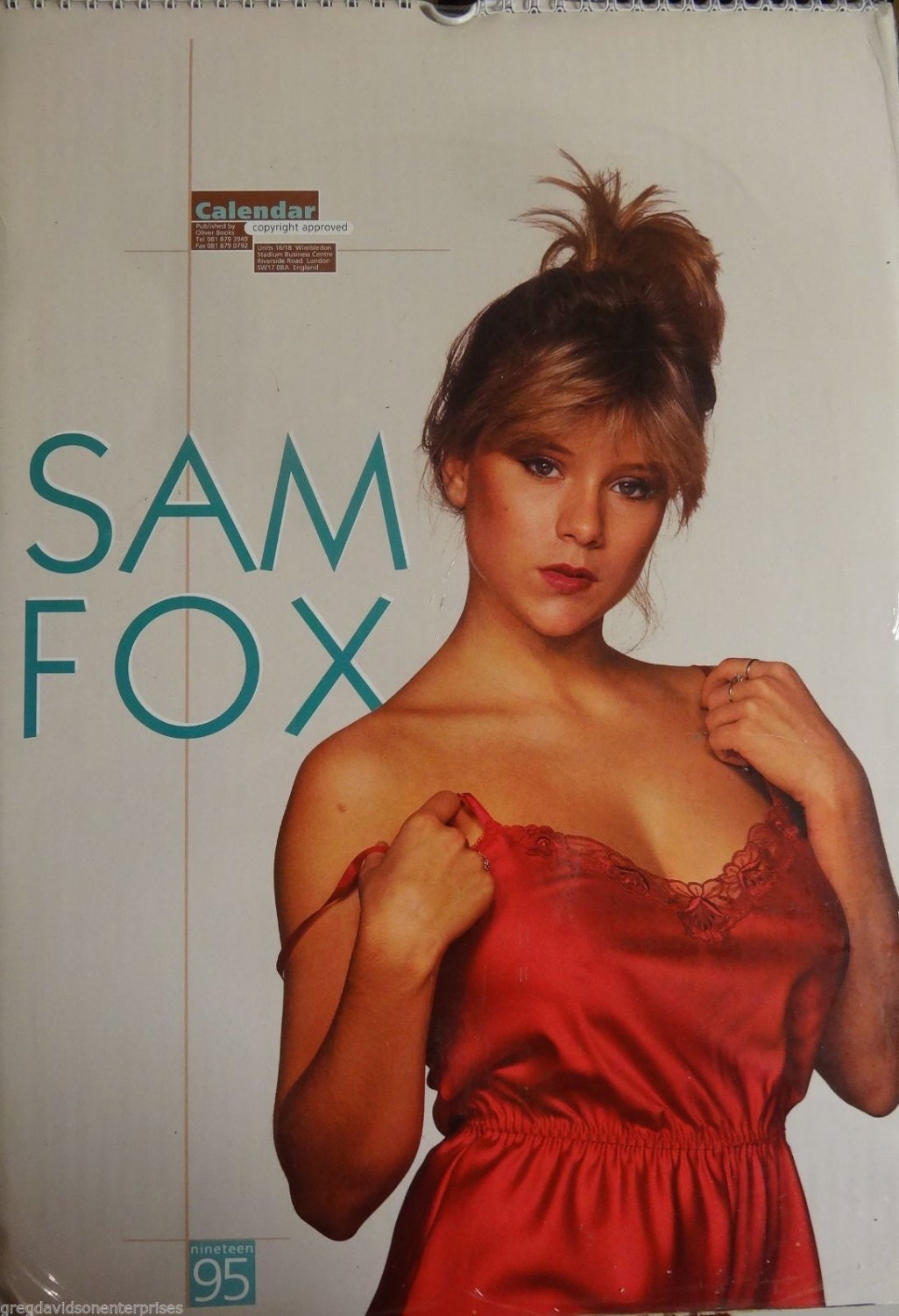 Samantha Fox 12x17 Full Page Images Calendar 1995 Sealed Mint | Etsy