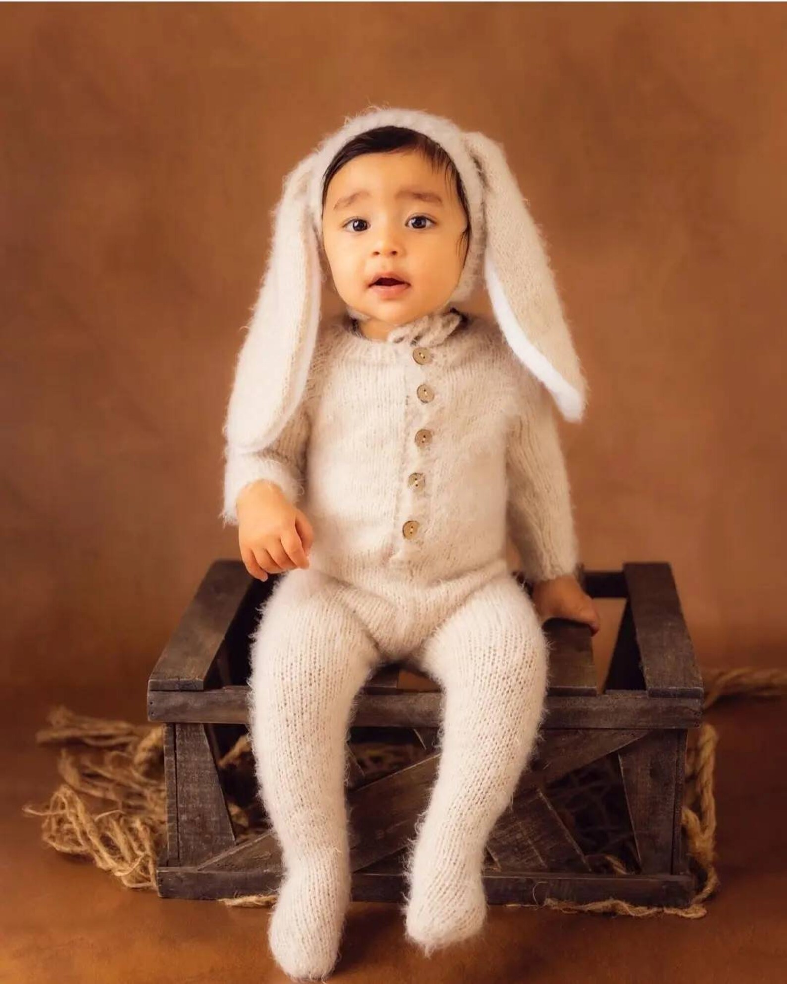 Newborn Bunny Outfit/sitter Bunny /newborn Bunny Ears Etsy