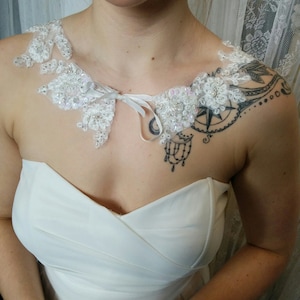 Eden// Vintage Lace Applique Nupcial Cover up// Bridal Coverup // Accesorio nupcial