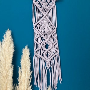 Grey Macrame / Medium Gray Macrame / Boho Grey Macrame / Grey Macrame Wall Decor image 10