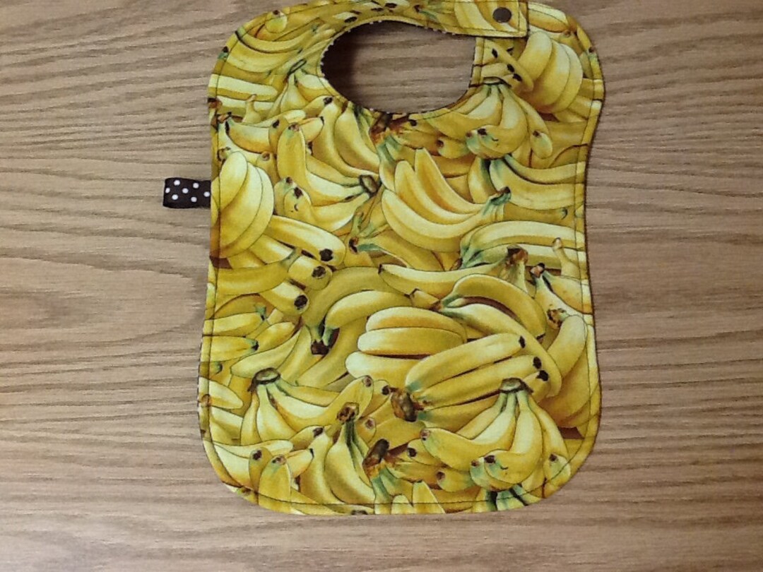 Baby Bib, Toddler Bib, Bananas, Bunches of Bananas, Yellow, Green