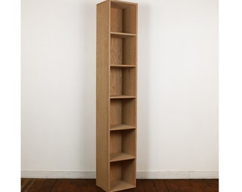 OAK Six Cube Wood Bookshelf Finished/Unfinished Modern Apartment Minimalist Storage Furniture