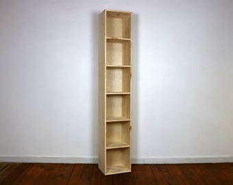 PINE Six Cube Wood Bookshelf Finished/Unfinished Modern Apartment Minimalist Storage Furniture