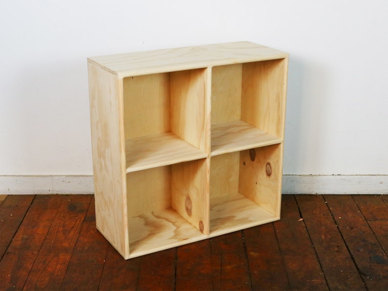 PINE 2x2 Cube Shelf Record Storage Bookcase Etsy