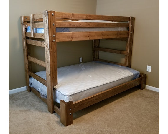 natural wood bunk beds