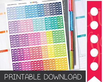 Printable Planner Stickers  - Checklist To Do Stickers - Instant Download - Erin Condren ECLP Stickers Flags