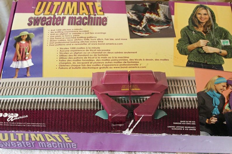 Bond Ultimate Sweater Machine Knitting Machine In Original Box Etsy