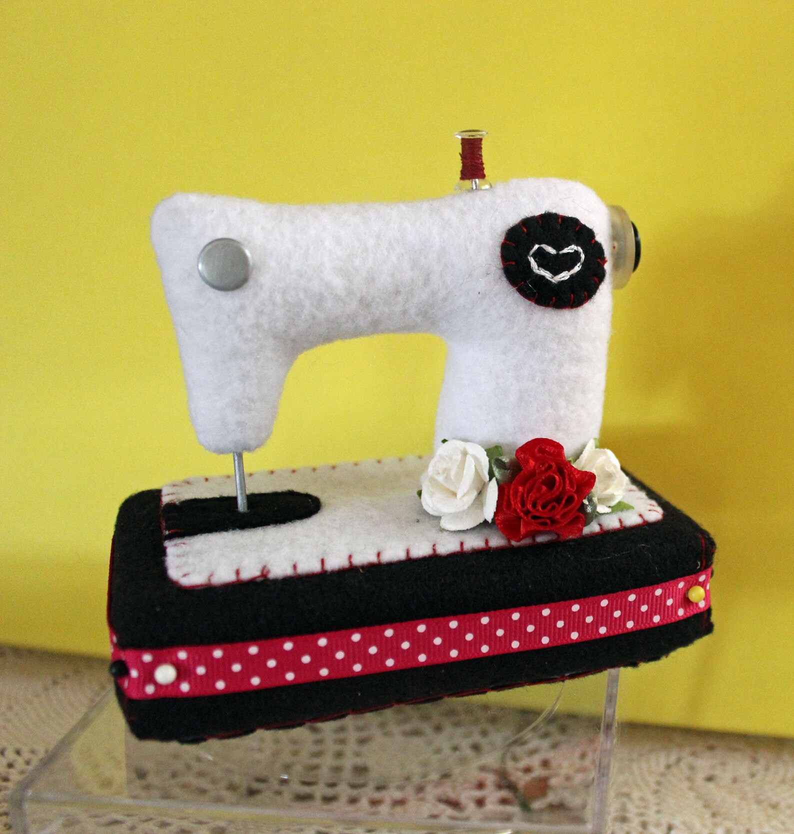 Sewing Machine Pin Cushion Handmade Felt Fabric Pin Cushion Etsy