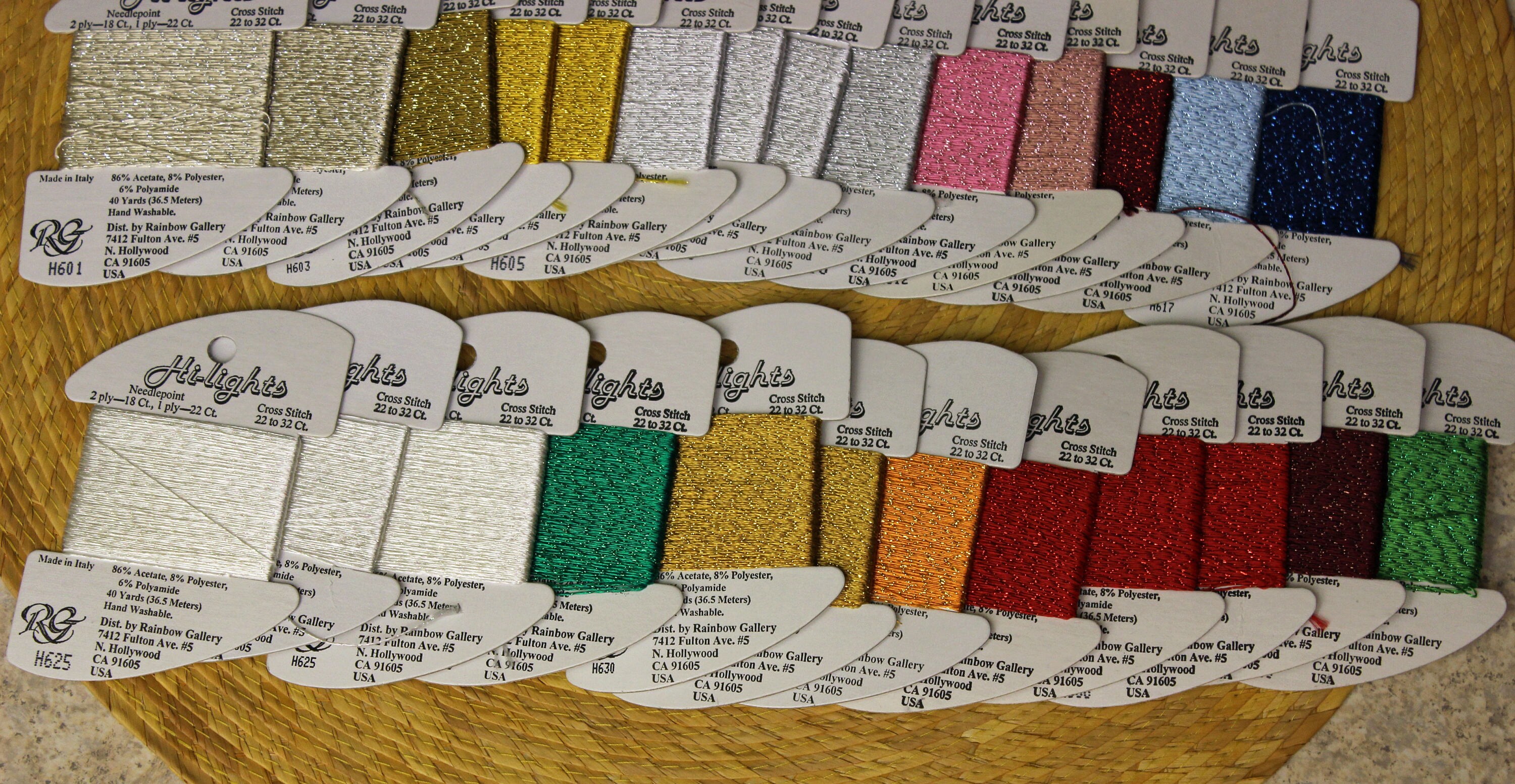 RG Rainbow Gallery HiLights Needlepoint Cross Stitch 2Ply Etsy