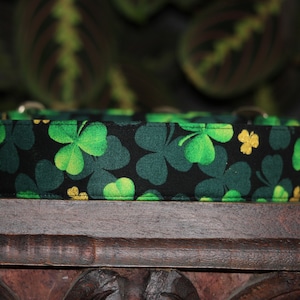Shamrock Dog Collar: St Patricks Day Martingale Collar