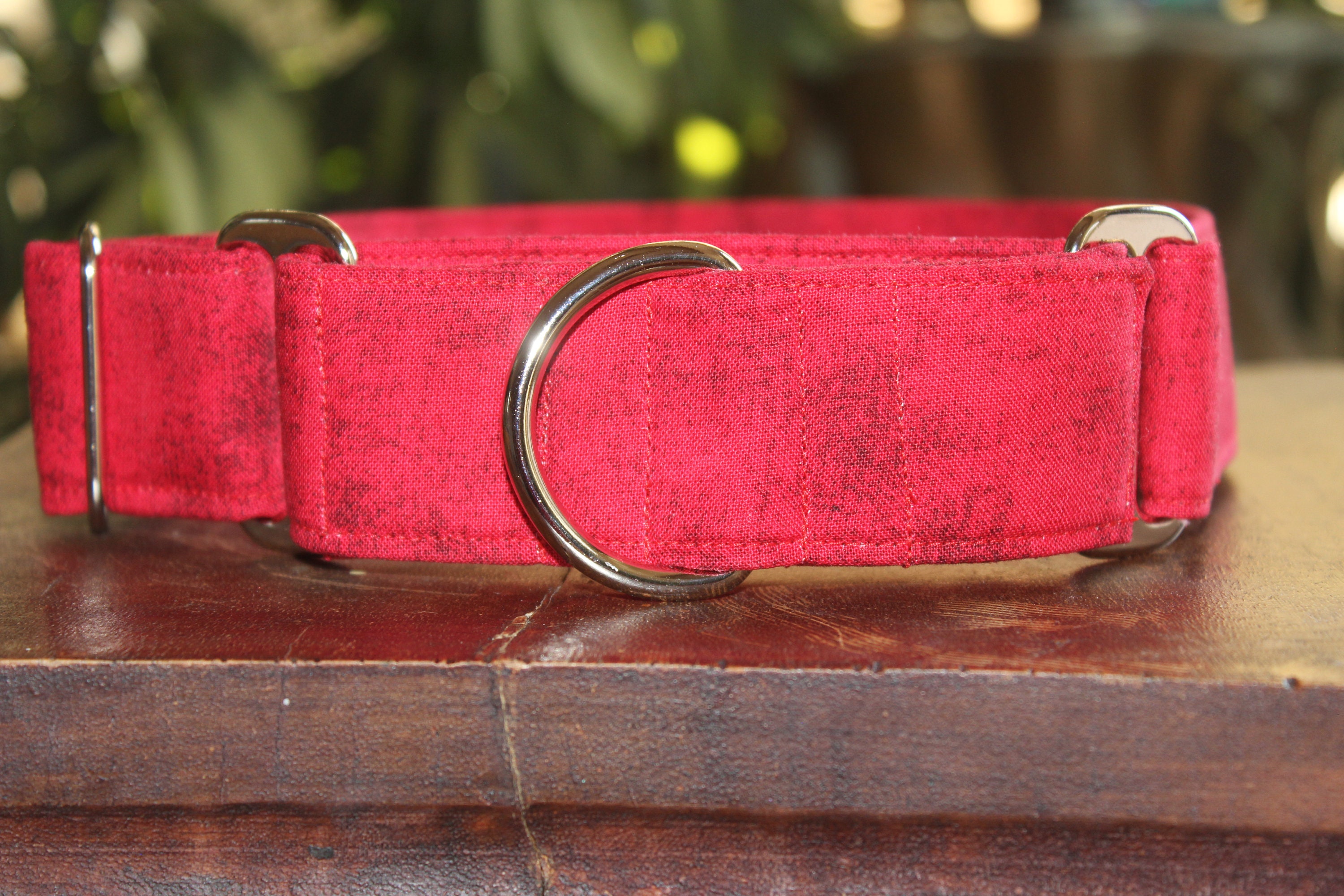 Red Dog Collar Thick Wide No Slip Dog Collar Martingale OR Etsy
