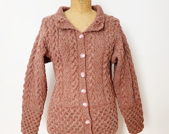Dusty Rose Cardigan - Etsy