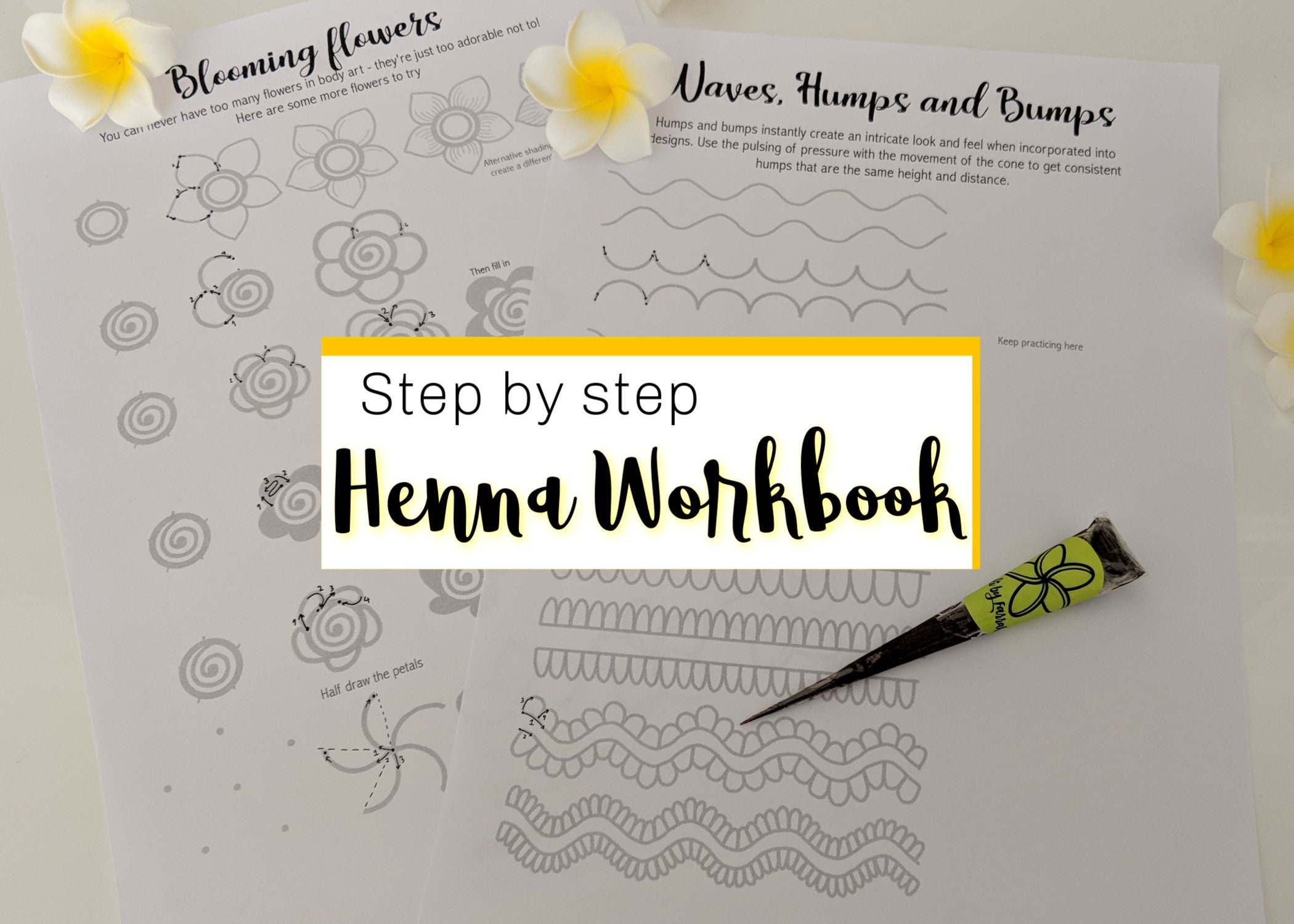 Learn Henna Art Mehndi Designs Step By Step Guide Digital Etsy