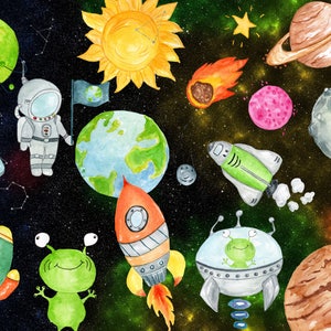 Planeten Clipart Astronaut Clipart Weltraum Etsy