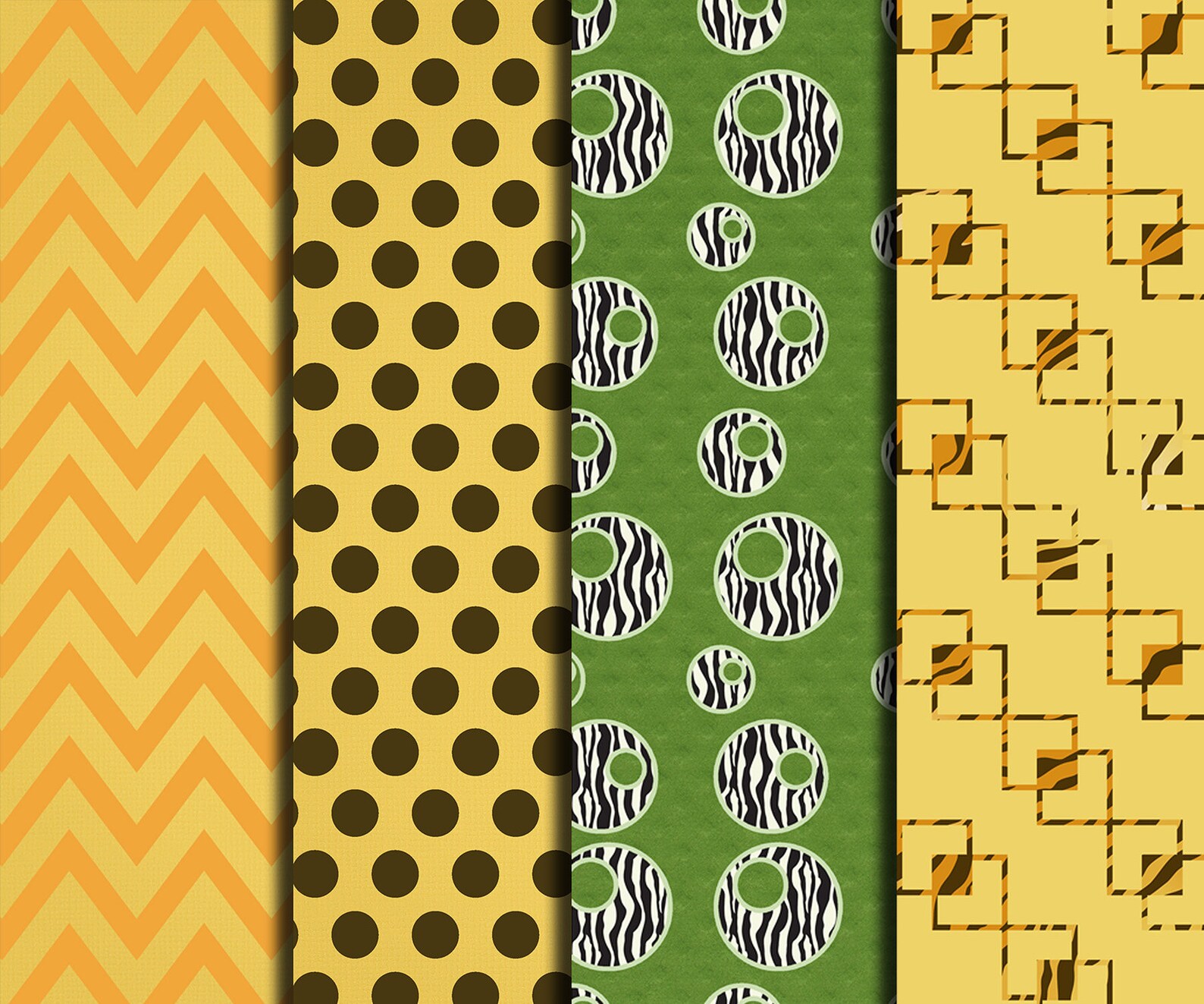Safari Digital Paper: animal PRINT Paper Safari - Etsy