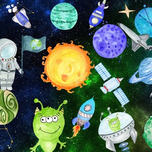 Astronaut Clipart Planeten Clipart Weltraum Etsy