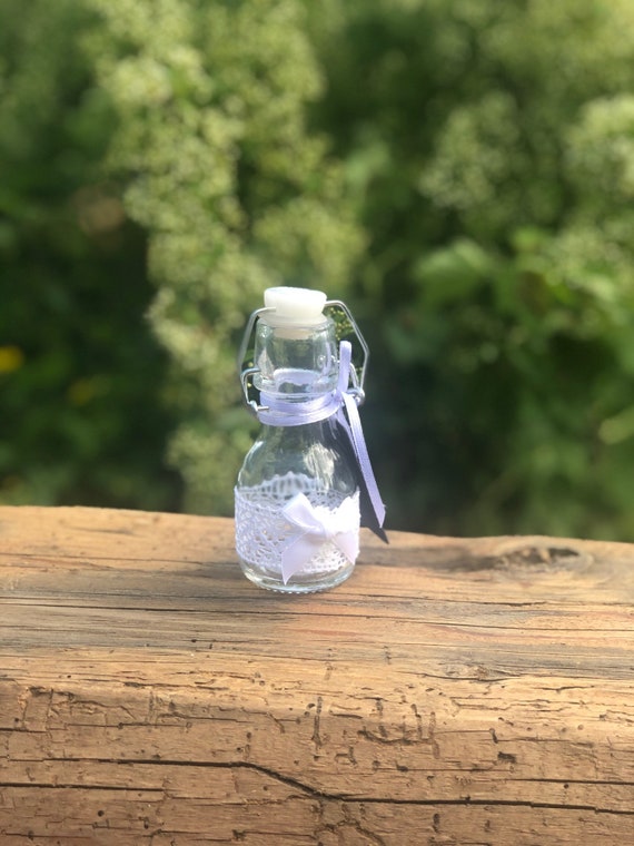 Vintage mini lemonadeer bottle with label