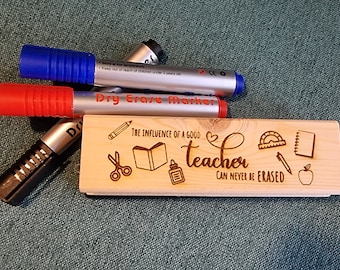 The influence of a good teacher can never be erased - Eraser & Marker Gift Set