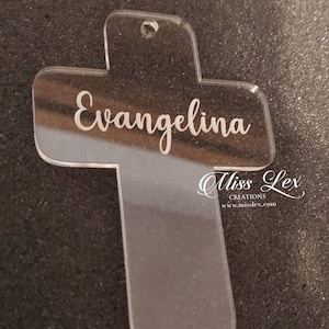 Custom Acrylic Baptism Cross Party Favors