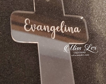 Custom Acrylic Baptism Cross Party Favors