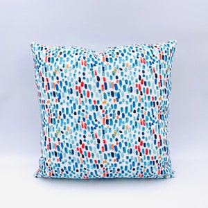 Ferrick Mason &quot;Albert&quot; Deep Sea 16&quot; x 16&quot; Linen Designer Pillow Cover - Designer Fabric Pillow Cover - Made To Order
