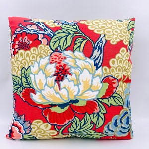 Thibaut &quot;Honshu&quot; Dynasty Collection  20&quot; X 20&quot; Designer Pillow Cover - Designer Fabric Pillow Cover - Made To Order
