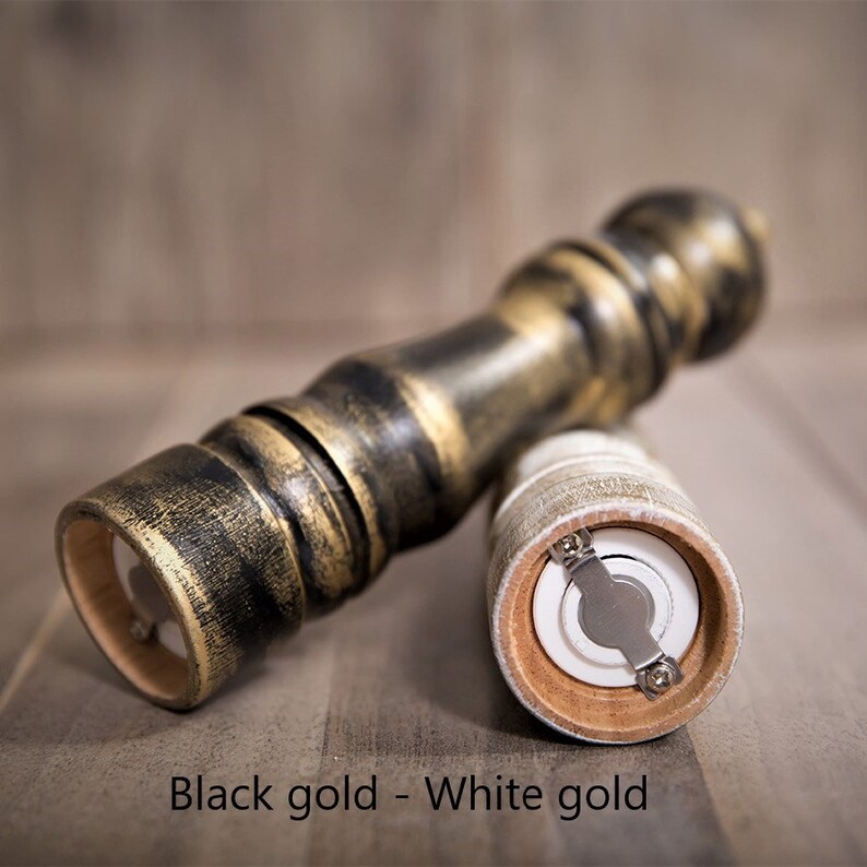 Salt and Pepper Grinders 2 Custom Mills Choose Colors Etsy