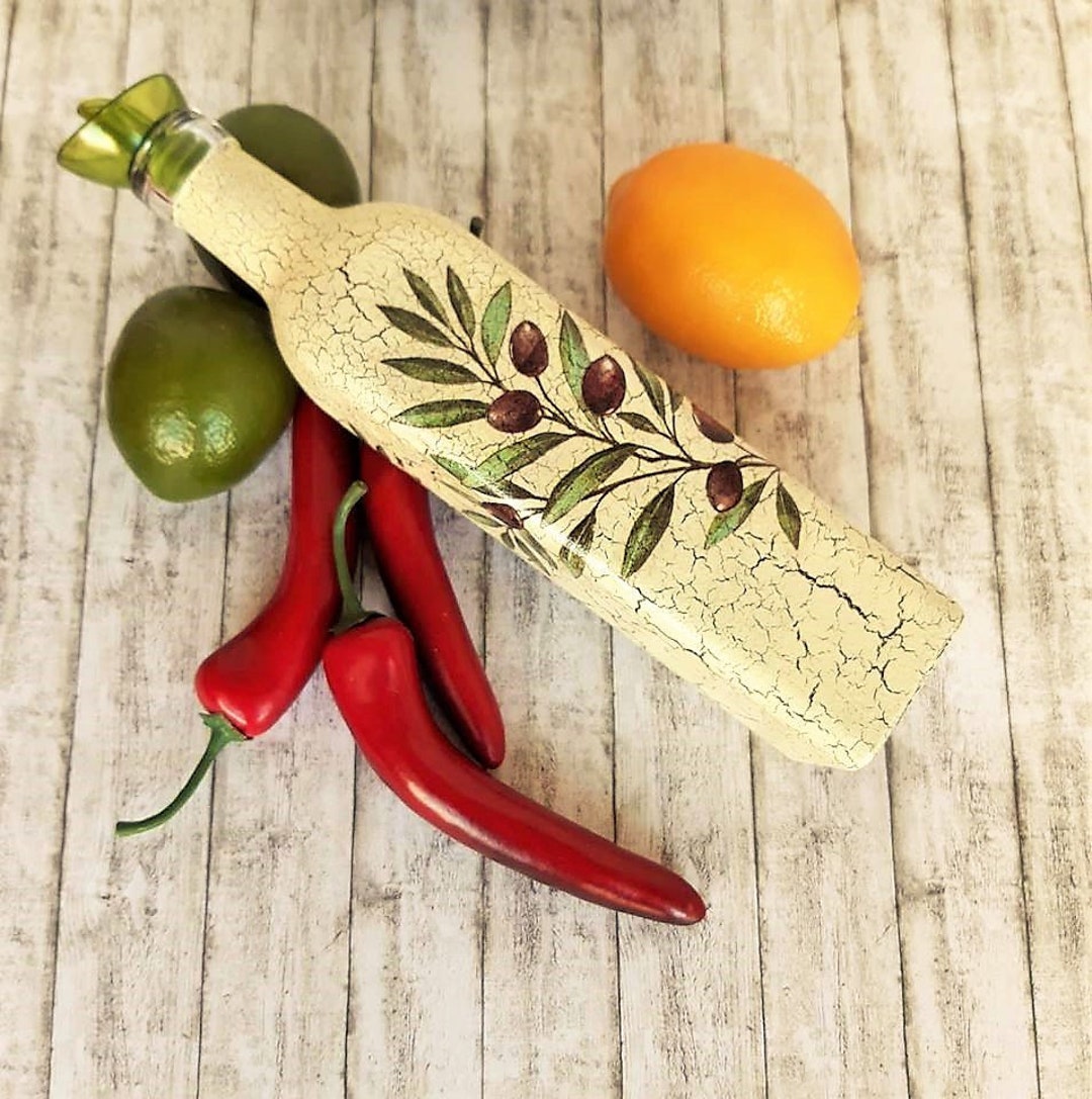 Olive Oil or Vinegar Cruet, Cooking Oil Bottle, Kitchen Gift, Oil Dispenser, Foodie Gift
