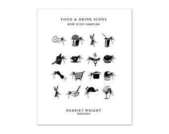 Food & Drinks || Bow Icon Sampler