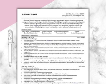 Moderne, minimalistische Lebenslauf Vorlage - Sofortiger digitaler Download!