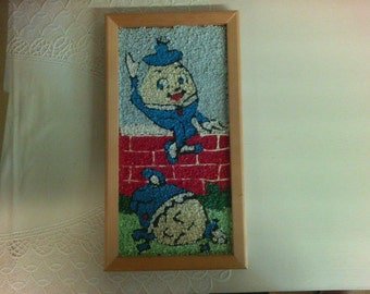 Vintage Humpty Dumpty Gravel Art.