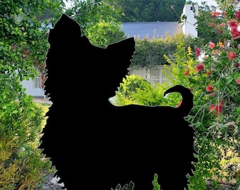 Unique Metal Yorkie Silhouette Decor for Dog Lovers