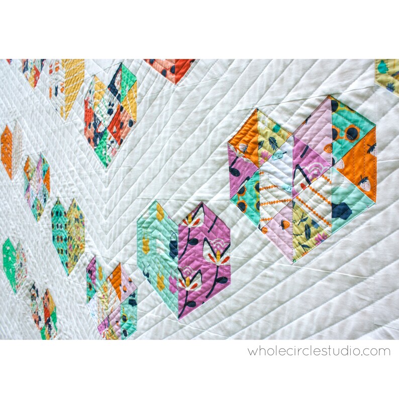 Wedding, Anniversary, Friendship, Engagement, Heart Quilt. PDF Pattern only. Perfect Gift to make Instant Download. image 7