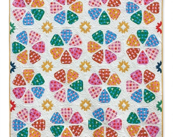 Berry Blossoms Quilt and Table Runner Pattern. PDF Pattern. Foundation Paper Piecing (FPP). Perfect Gift to Make!